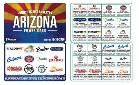 Arizona Power Card 2026 ($10)