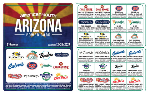 Arizona Power Card 2027 ($10)